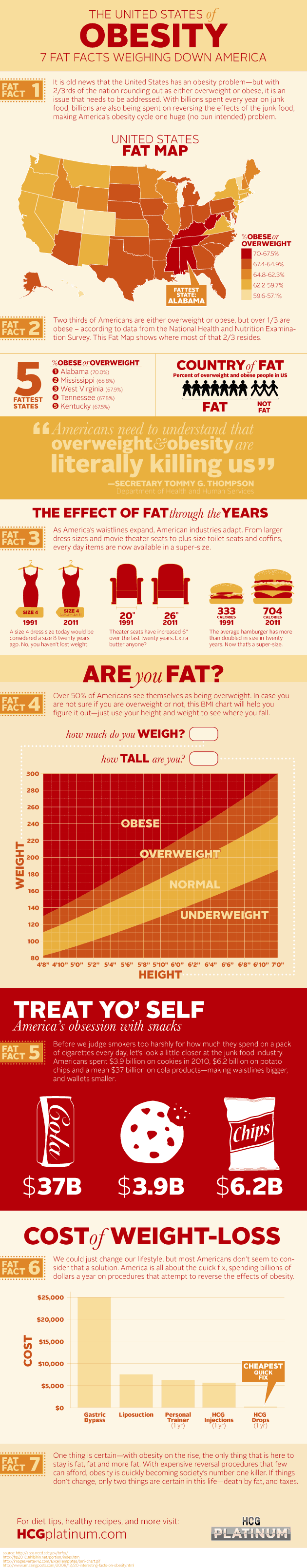 United States of Obesity Infographic